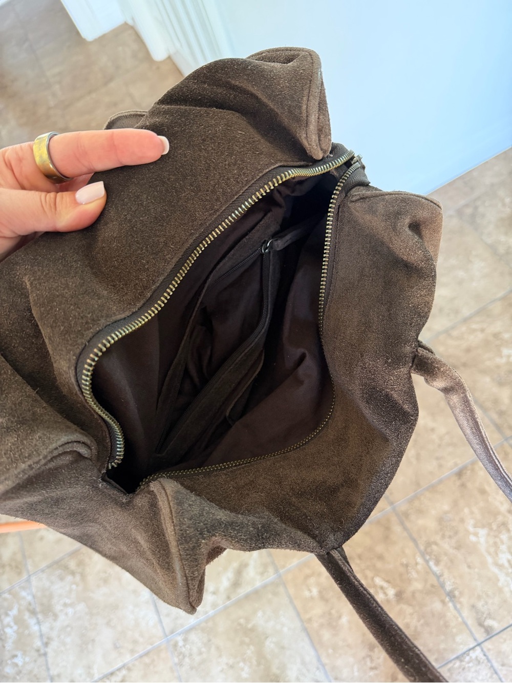 Free People Sierra Shoulder Bag in Chocolate - Picture 6 of 6